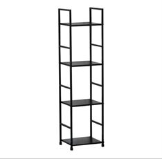 ארון מדפים מעוצב בצבע שחור -4 מדפים הום סייל - מוצרים איכותיים לבית