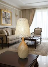 מנורת לילה בעיצוב עץ טבעי עם תאורת LED חמה | Home Sale תל אביב (Home Sale TLV) הום סייל - מוצרים איכותיים לבית