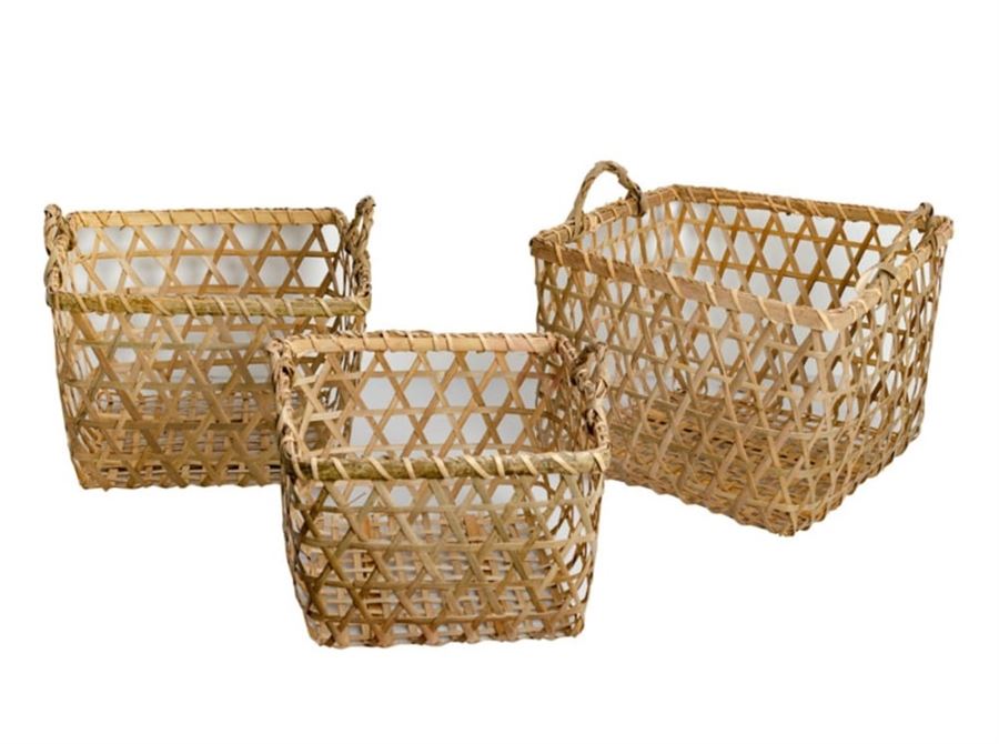 סלסלת קש מרובעת 