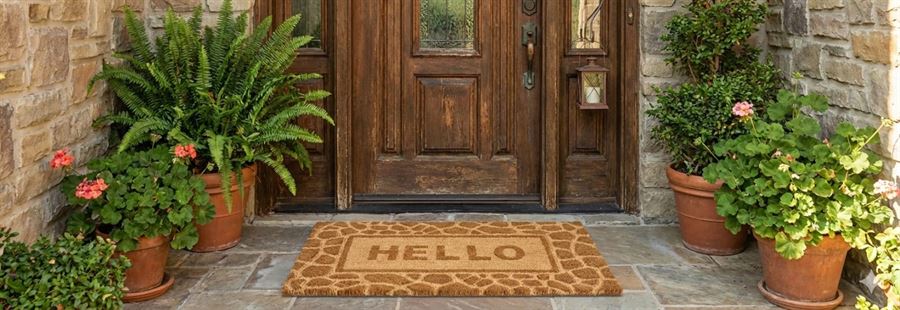 שטיח כניסה / שטיח סף משערות קוקוס טבעיות 75×45 ס״מ – עמיד וסופג לכלוך