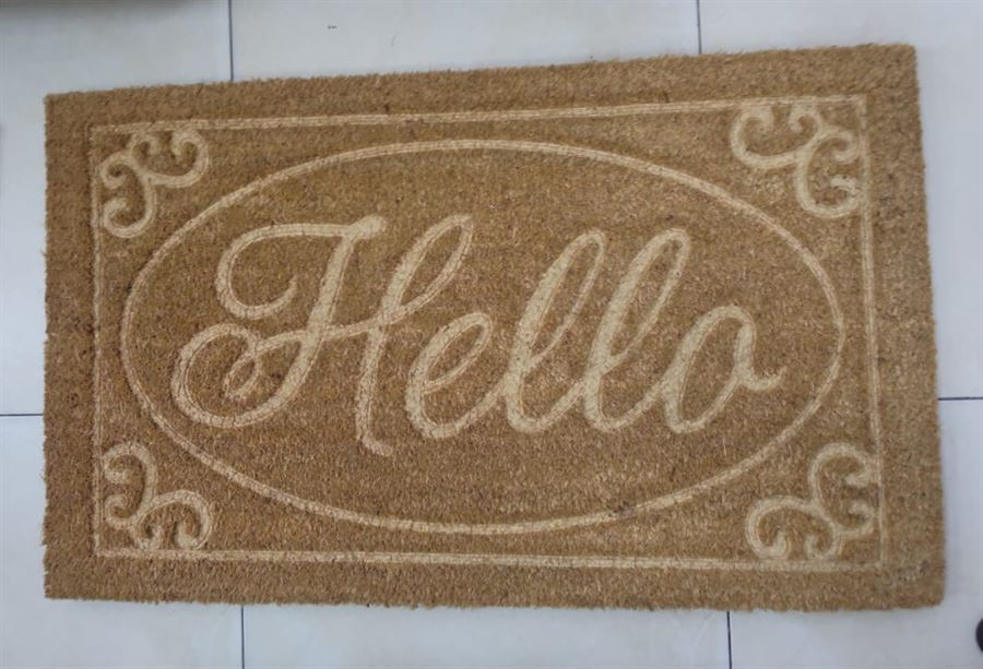 שטיח כניסה / שטיח סף משערות קוקוס טבעיות 75×45 ס״מ – עמיד וסופג לכלוך