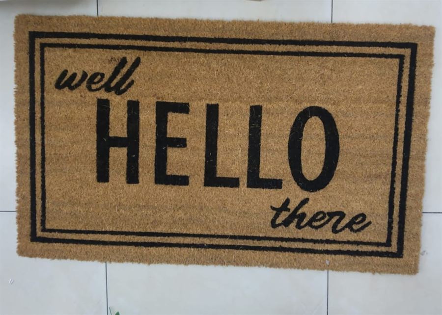 שטיח כניסה / שטיח סף משערות קוקוס טבעיות 75×45 ס״מ – עמיד וסופג לכלוך