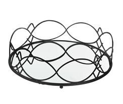 מגש מראה מסגרת שחורה הום סייל - מוצרים איכותיים לבית